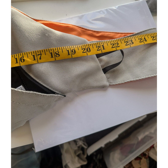 Vintage NIKE Y2K Sling Bag Crossbody RARE Beige Orange - Picture 9 of 10